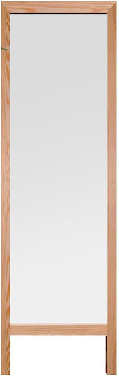 Fratelli Home Leva Floor Mirror with Brown Wooden Frame 145x45cm