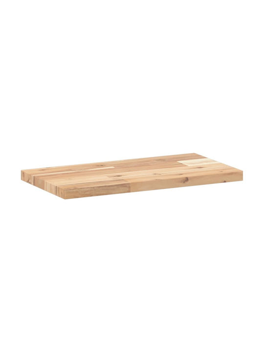 vidaXL Rectangular Bookcase Shelf Made of Solid Acacia Wood 40x20x2cm 3279335