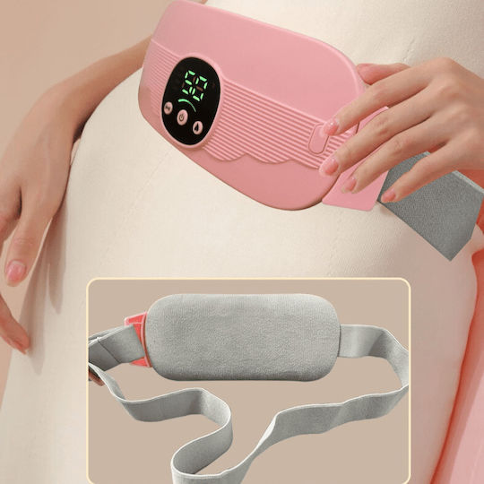 Kimriber Massagegürtel für Taille und Körper mit Vibration und Heizfunktion Rosa