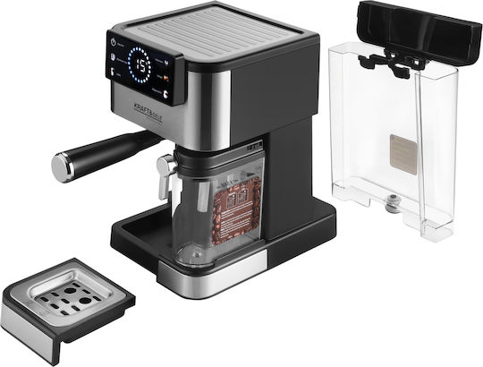 Kraft & Dele Espressoare 1500W Presiune 20bar Argintiu KD4292