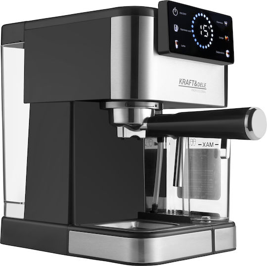 Kraft & Dele Espressoare 1500W Presiune 20bar Argintiu KD4292