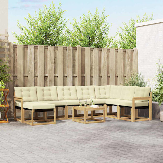 Garten- und Outdoor-Möbelsets 9 Stück mit Kissen Garten- und Outdoor-Möbelsets 9 Stück mit Kissen