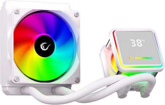Rampage INFINITE V120 CPU-Kühlerlüfter für Steckdose AM5 mit ARGB Beleuchtung Weiße