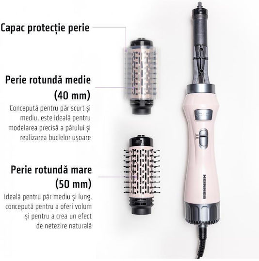 Heinner Ceramic Electric Hair Brush with Rotating Head 1200W
