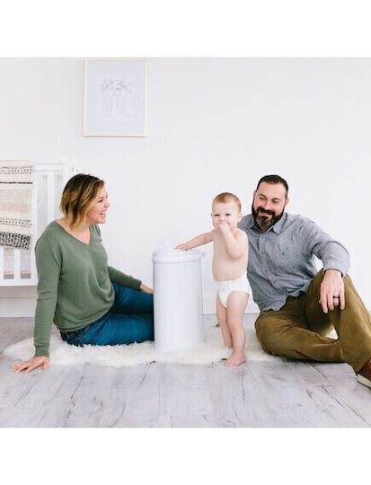 Ubbi Diaper Disposal Bin White 1pcs