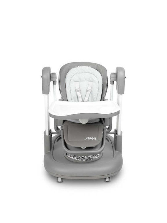 Caretero Sitron Baby Highchair 3 in 1 With Adjustable Height Gray