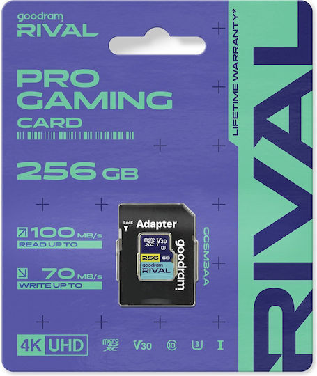 GoodRAM microSDXC 256GB U3 V30 UHS-I 70MB/s with Adapter