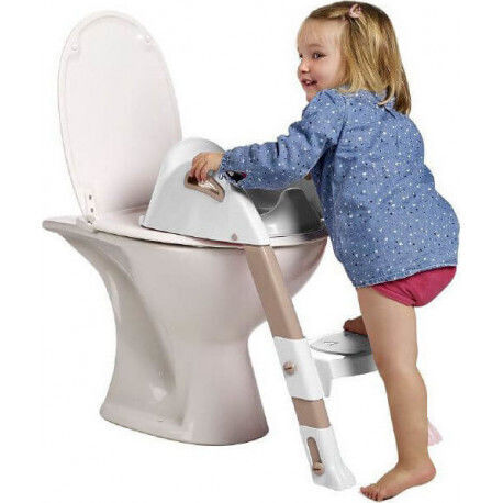 Thermobaby Παιδικό Κάθισμα Τουαλέτας Kiddyloo με Χειρολαβές Καφέ