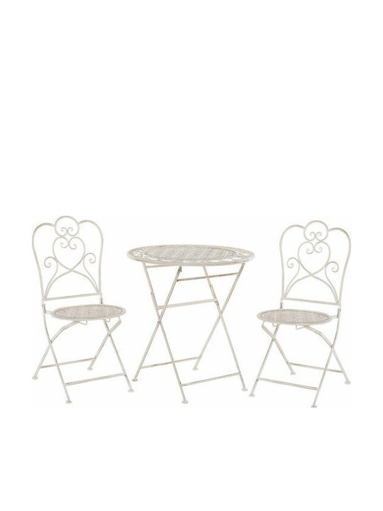 Berwyn 1863 Dining Room Set for Small Outdoor Spaces 2 Pieces Beige
