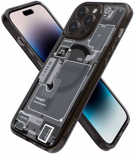 Spigen Zero One Задна Корица Силикон Черен (iPhone 12 / 12 Pro)