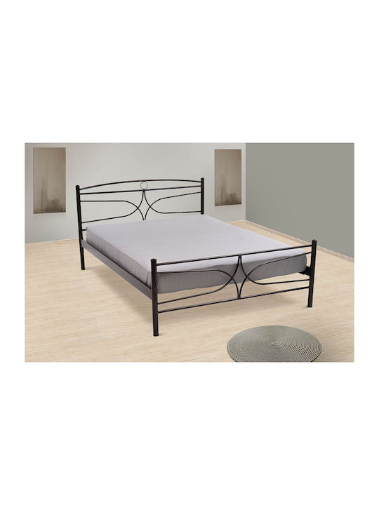 Samos Bett Doppel Mit Metall Kupfer Für Matratze 150x200cm
