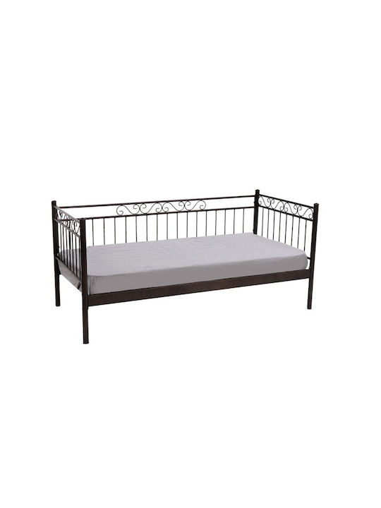Alexia Sofa Bed Semi-Double Metal White for Mattress 110x190cm
