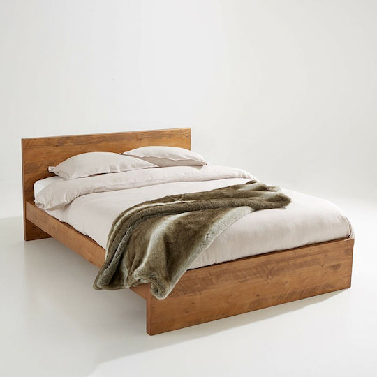 Lunja Κρεβάτι King Size για Στρώμα 190x190cm Πεύκο Lunja Κρεβάτι King Size για Στρώμα 190x190cm Πεύκο