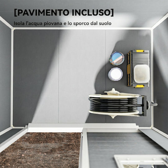 Depozit Plastic De Grădină L1.82xLățime1.21xÎnălțime2m