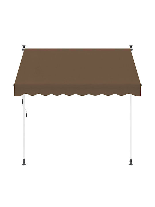 vidaXL Brown Terrace Tent