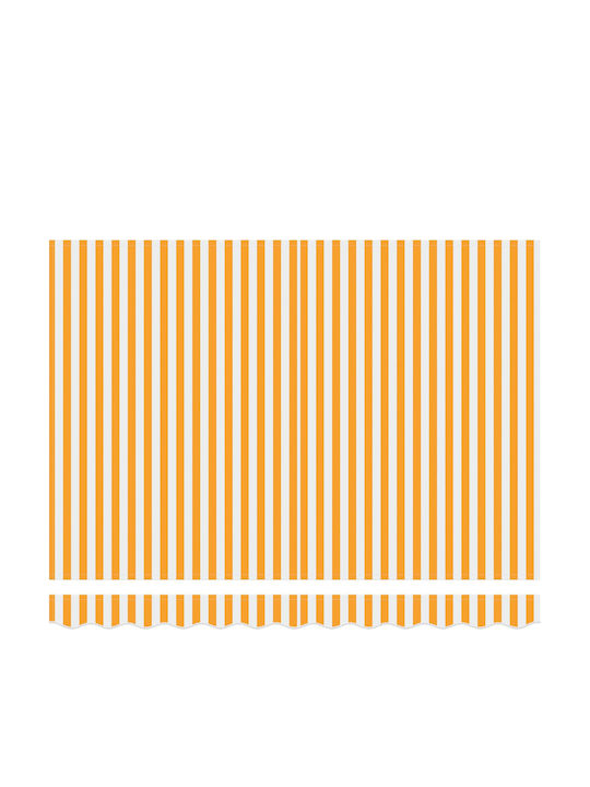 vidaXL Cort Terasă Galben Cu LED 3x2.5m