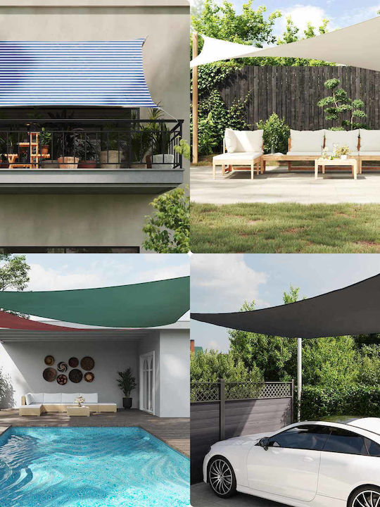 vidaXL White Terrace Tent 4.5x4.5m