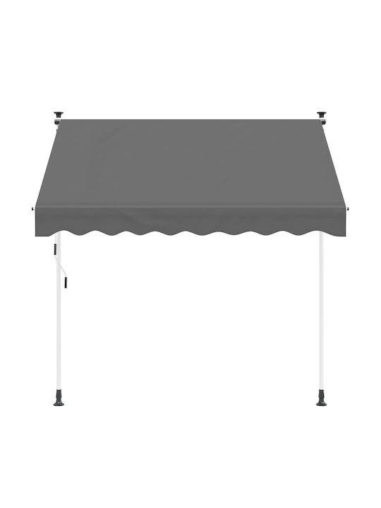 vidaXL Terrace Tent Grey 1.5x1.35m