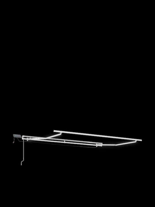 vidaXL Τέντα Βεράντας με Led Γκρι 3.5x2.5m