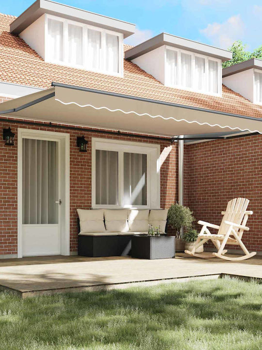 vidaXL Schelet De Copertină Terasă Cu LED 4.5x3m