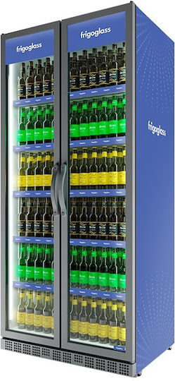 Frigoglass Max 1000 HD Frigider pentru băuturi 1020lt Cu două uși Înălțime214xLățime96xAdâncime78cm