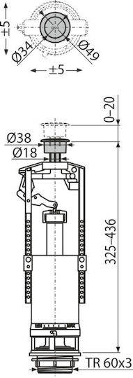 Alcaplast A05 Integrierter Mechanismus
