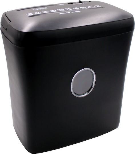 Shredder Καταστροφέας Εγγράφων 10 Φύλλων με Κάδο 21lt