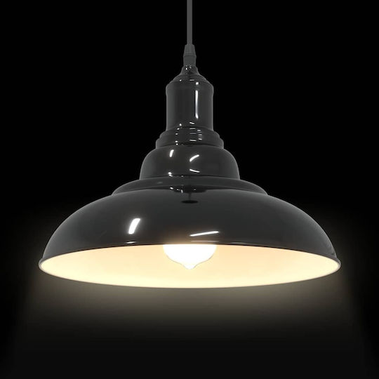 vidaXL Black Ceiling Light with E27 Socket