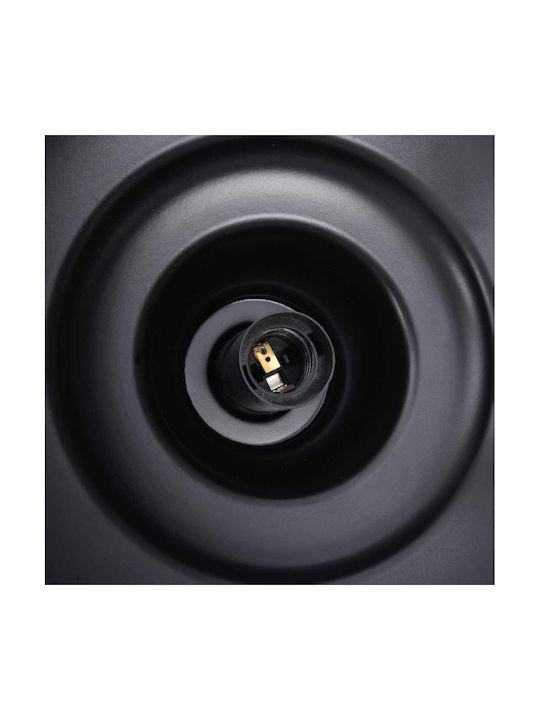 vidaXL Black Ceiling Light with E27 Socket 31x31cm