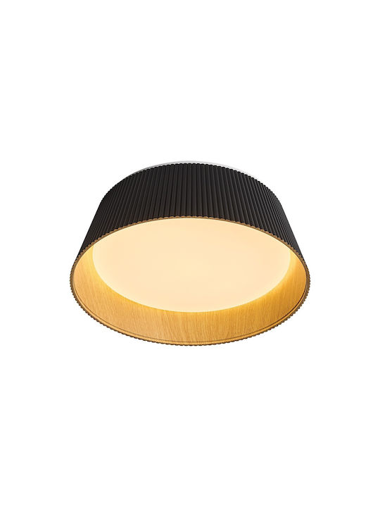 VK Lighting Κρεμαστό Φωτιστικό Μαύρο LED με Θερμό Λευκό Φως 4εκ.