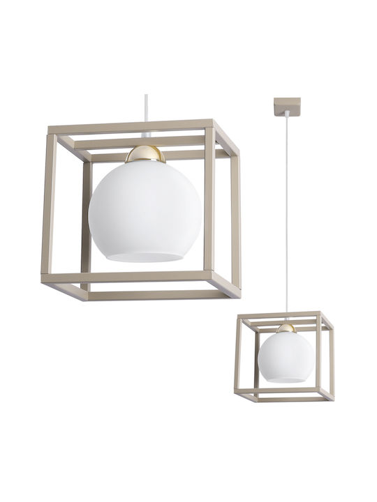 Light Home Κρεμαστό Φωτιστικό Χρυσό με Ντουί E27