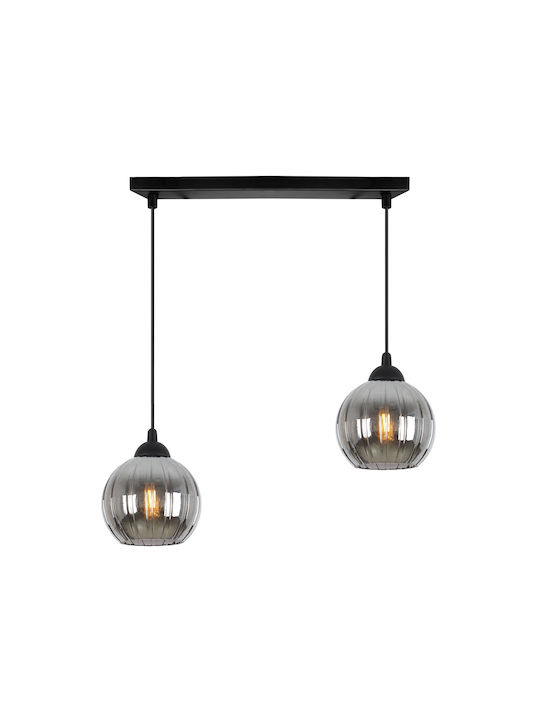 Light Home Deckenleuchte Schwarz mit Lampenbirnensockel E27