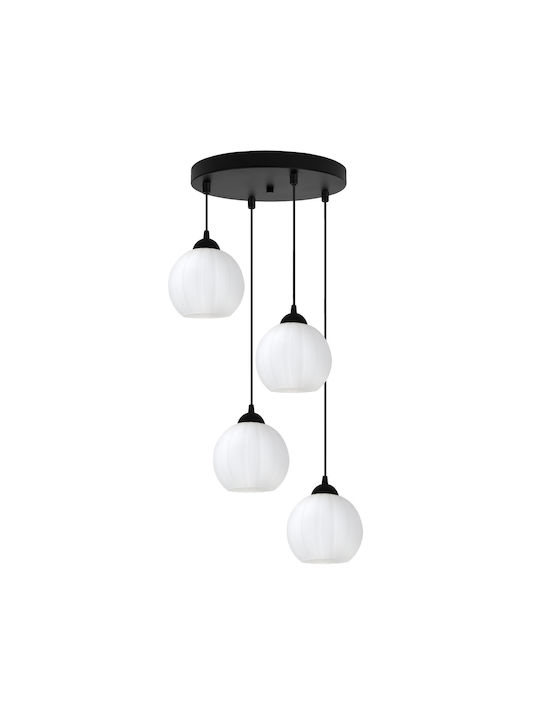 Light Home Κρεμαστό Φωτιστικό Μαύρο με Ντουί E27