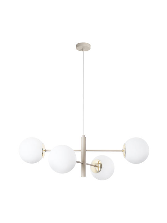 Light Home Κρεμαστό Φωτιστικό Χρυσό με Ντουί E14