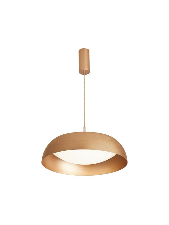 VK Lighting Pendant Light Gold LED with Warm White Light