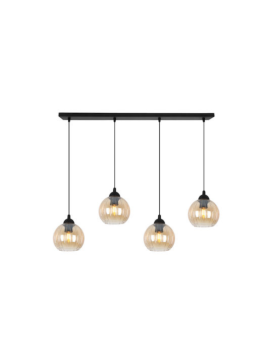 Light Home Висящо Осветително Тяло Черно с Цокъл E27