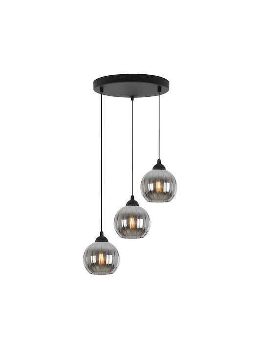 Light Home Candelabru Suspendat Negru cu Soclu E27