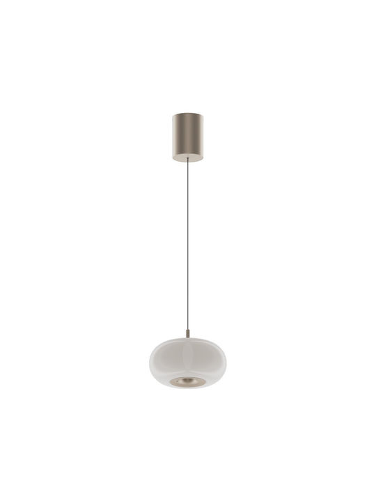 VK Lighting White LED Pendant Ceiling Light with Warm White Light