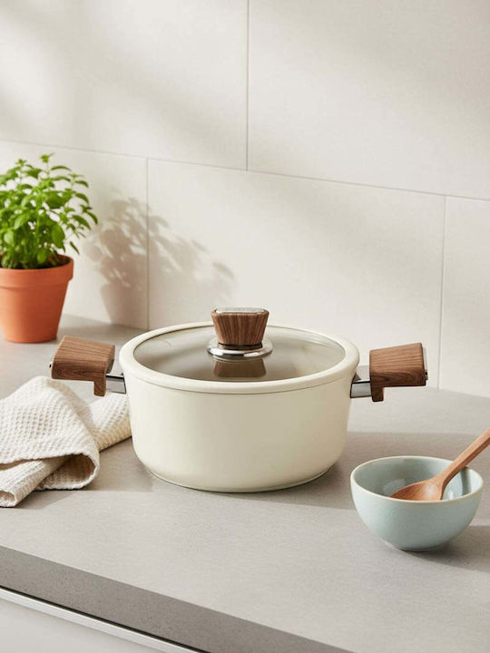 SteweHome Pots Set From Aluminum With Ceramic Coating 7pcs