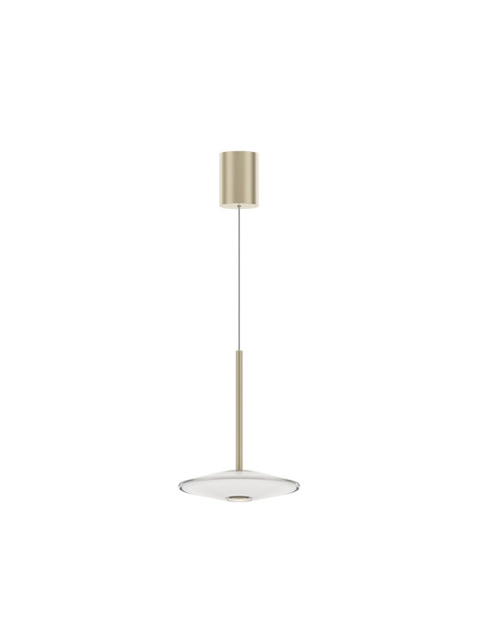 VK Lighting White LED Pendant Ceiling Light with Warm White Light