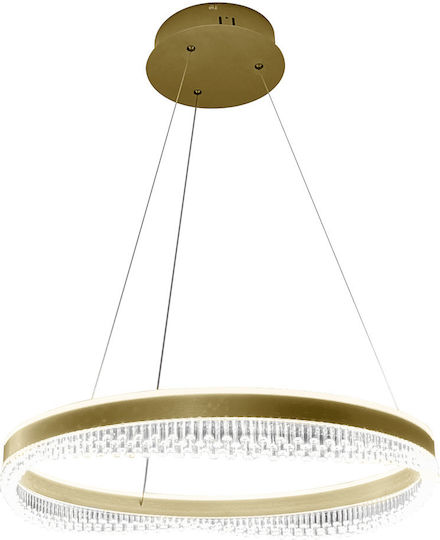 Eko Light Lustră Suspendată Auriu 60x60cm.