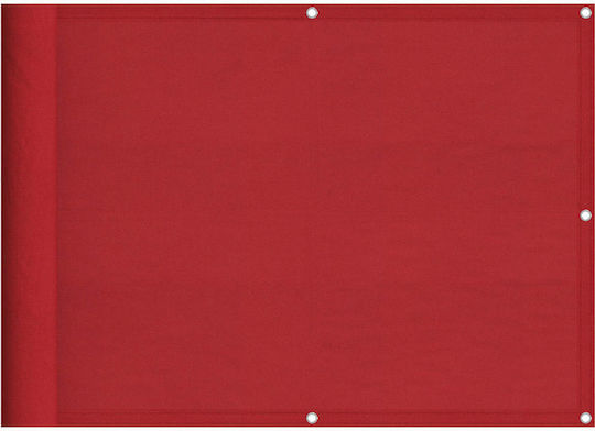 vidaXL Red Shade Divider with PU Coating 0.75x7m