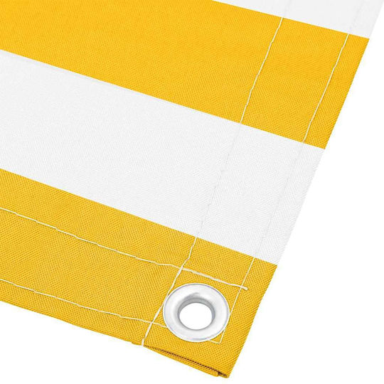 vidaXL Schatten-Teiler Gelb mit PU-Beschichtung 1,2x10m