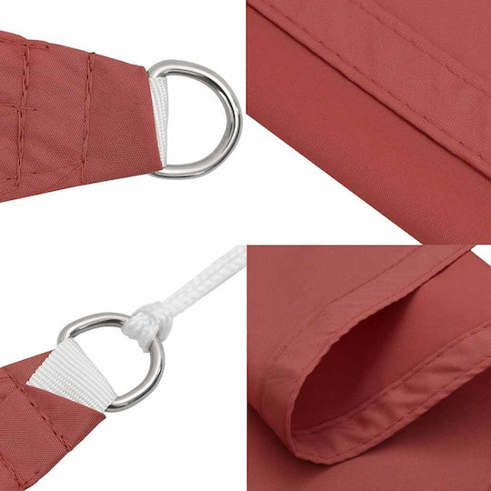 vidaXL Triangle Shade Sail Orange with PU Coating 2m
