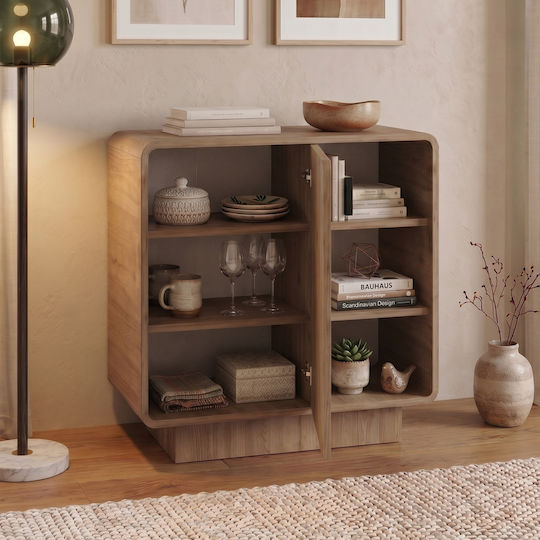Μπουφές Rovel Ξύλινος Sepet Oak 80.3x39x80.4cm