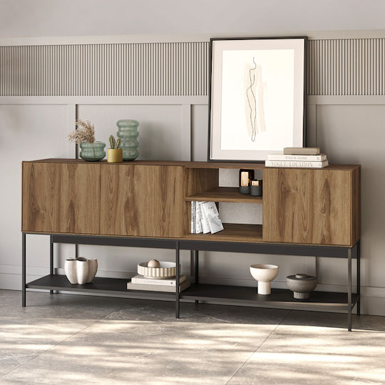 Sideboard Amira aus Holz & Metall GP037-0318 Braun 180x40x80cm