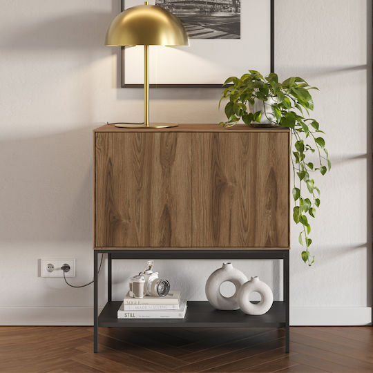 Sideboard Amira from Wood & Metal Walnut 80x40x90cm
