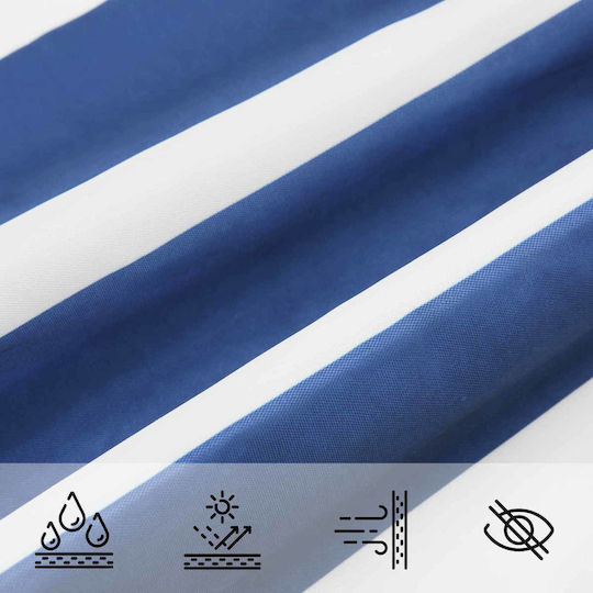 vidaXL Quadratisches Netz / Schattengewebe Blau mit PU-Beschichtung 2,5x2,5m