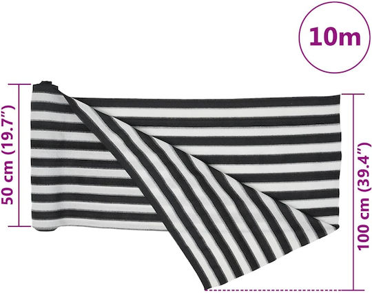 vidaXL Gray Schattierungsnetz in Rolle 10x1m