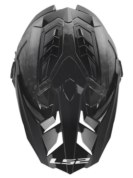 LS2 MX701 C Explorer Carbon Forge Motorcycle Helmet On-Off DOT ECE 22.05 Weight 1450g with Pinlock and Sun Visor